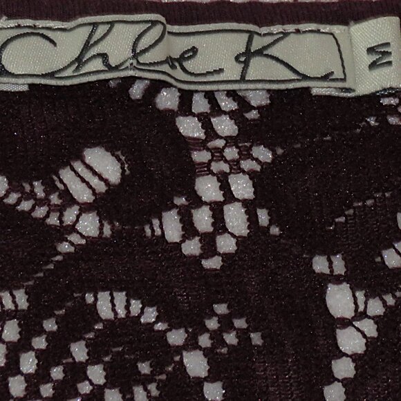 Chloe K Women's Pullover Cap Sleeve Blouse with Laced Back Size M (C422) - Picture 6 of 6